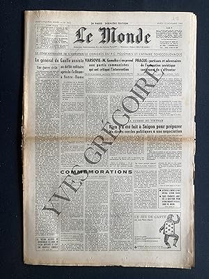 Seller image for LE MONDE-N7412-MARDI 12 NOVEMBRE 1968-MIREILLE BALIN for sale by Yves Grgoire