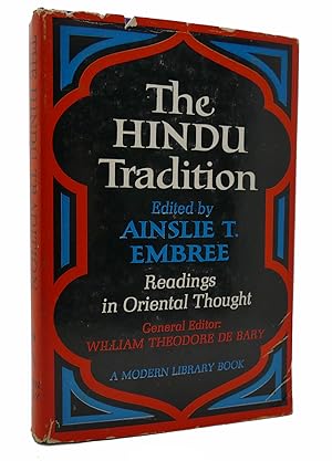 Seller image for THE HINDU TRADITION Readings in Oriental Thought for sale by Rare Book Cellar