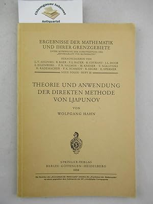 Theorie und Anwendung der direkten Methode von Ljapunov. Ergebnisse der Mathematik und ihrer Gren...