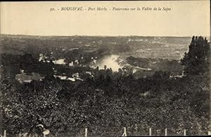 Ansichtskarte / Postkarte Bougival Yvelines, Panorama sur la Vallée de la Seine