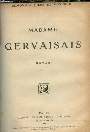 Image du vendeur pour Madame Gervaisais - Roman. mis en vente par Le-Livre