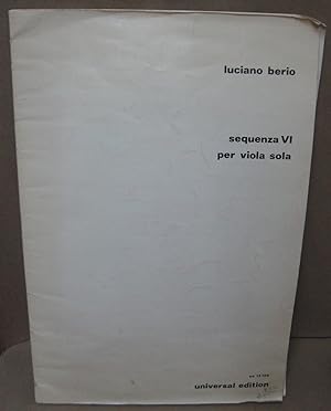 Immagine del venditore per Sequenza VI per Viola Sola venduto da Atlantic Bookshop