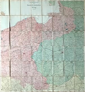 Flemmings Spezialkarte für den Deutsch-russischen Krieg. großformatige Karte im Maßstab 1 : 600000,