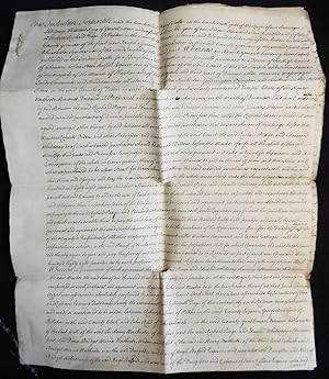 Handwritten true copy made in 1776 of the 1752 Tripartite Indenture relating to the Manor of Slap...