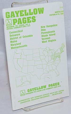 Gayellow Pages: the Northeast Edition #13, 1994