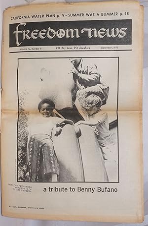 Seller image for Freedom News: advocating peace and human dignity - in our time; vol. 4, #9, September 1970 for sale by Bolerium Books Inc.