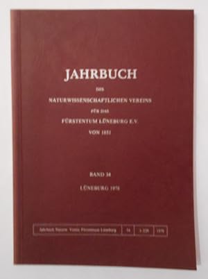 Jahrbuch des Naturwissenschaftlichen Vereins für das Fürstentum Lüneburg e.V. von 1851. Band 34.