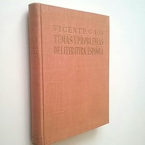 Imagen del vendedor de Temas y problemas de literatura espaola a la venta por MAUTALOS LIBRERA