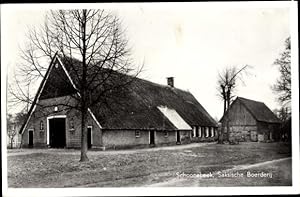 Bild des Verkufers fr Ansichtskarte / Postkarte Schoonebeek Drenthe Niederlande, Saksische Boerderij zum Verkauf von akpool GmbH