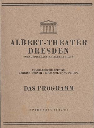 Bild des Verkufers fr Programmheft DON GIL VON DEN GRNEN HOSEN Spielzeit 1927 / 28 zum Verkauf von Programmhefte24 Schauspiel und Musiktheater der letzten 150 Jahre