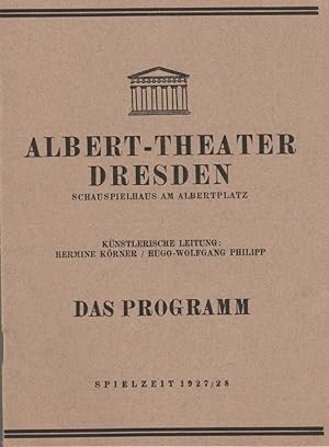 Programmheft Hugo-Wolfgang Philipp DER CLOWN GOTTES Spielzeit 1927 / 28