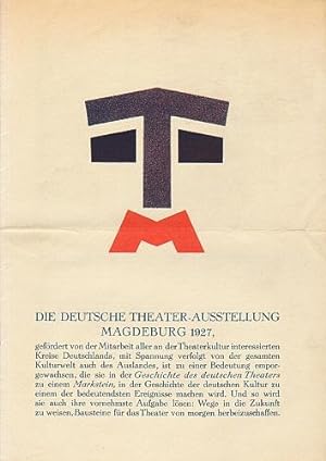 Die Deutsche Theater-Ausstellung Magdeburg 1927.