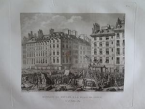 Tableaux historiques de la Révolution française. N°21) Supplice de Foulon à la Place de Grève