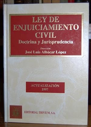 Imagen del vendedor de LEY DE ENJUICIAMIENTO CIVIL. Doctrina y Jurisprudencia. ACTUALIZACION 1997 a la venta por Fbula Libros (Librera Jimnez-Bravo)