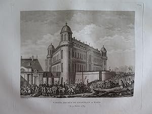 Tableaux historiques de la Révolution française. N°24) Canons amenés de Chantilly à Paris