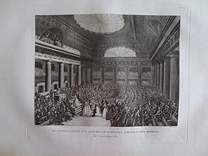 Tableaux historiques de la Révolution française. N°26) Offrandes faites à l'Assemblée Nationale p...