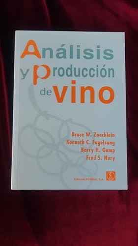 Imagen del vendedor de Anlisis y produccin de vino a la venta por Llibreria Fnix