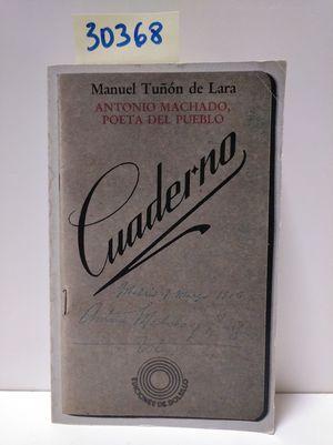 Image du vendeur pour ANTONIO MACHADO, POETA DEL PUEBLO mis en vente par Librera Circus