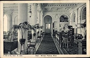 Bild des Verkufers fr Ansichtskarte / Postkarte Nice Nizza Alpes Maritimes, Hall, Winter Palace zum Verkauf von akpool GmbH