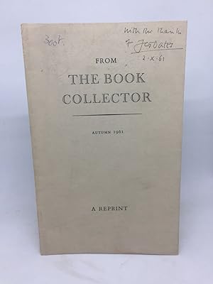 Imagen del vendedor de AN OLD BOOT AT CAMBRIDGE [SIGNED, A REPRINT FROM THE BOOK COLLECTOR, AUTUMN 1961] a la venta por Any Amount of Books