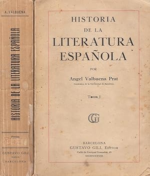 HISTORIA DE LA LITERATURA ESPAÑOLA 2 Tomos OBRA COMPLETA. Desde el Medievo a 1935
