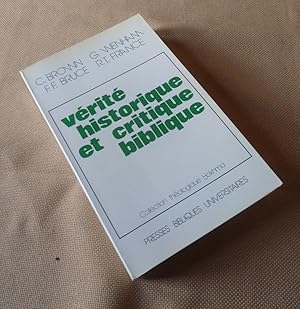 Seller image for Verite Historique et Critique Biblique Collection Theologique Hokhma for sale by Benot HENRY