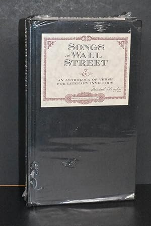 Seller image for Songs of Wall Street; An Anthology of Verse for Literary Investors for sale by Books by White/Walnut Valley Books