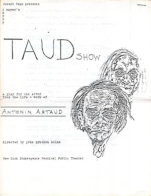 Seller image for TAUDshow [PLAY PROGRAM] for sale by Cameron-Wolfe Booksellers