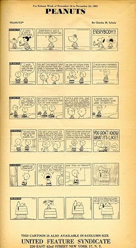 Peanuts: 280 page proofs 1963-1969 (1680 strips) PRICE REDUCED