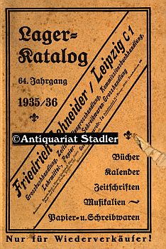 Lager-Katalog. 64. Jahrgang 1935/36. Nur für Wiederverkäufer!