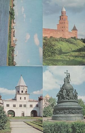 Novrogod Memorial Russian Tower Kremlin 4x Russian Postcard s
