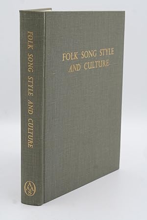 Imagen del vendedor de Folk Song Style and Culture. a la venta por ATGBooks