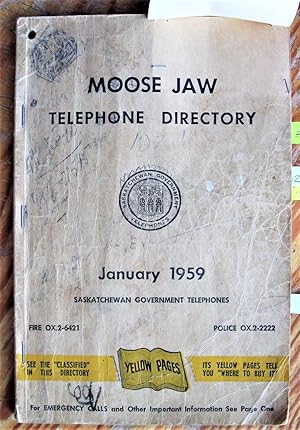 Moose Jaw Telephone Directory January 1959