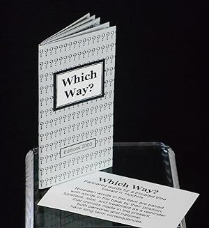 Which Way?; Partnered words for a troubled time, Keepsake for Artist's Books Reviews, Volume 1 No...
