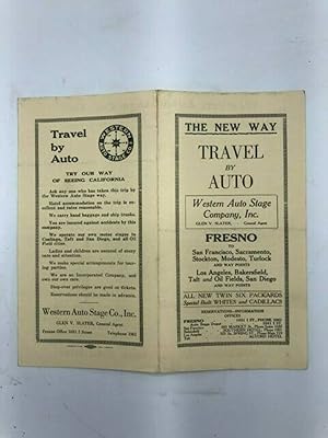 The New Way to Travel By Auto Western Auto Stage Company, Inc