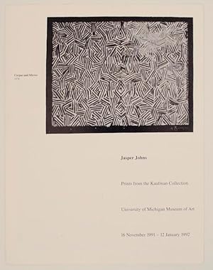 Bild des Verkufers fr Jasper Johns Prints from the Kaufman Collection zum Verkauf von Jeff Hirsch Books, ABAA