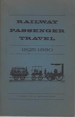 Railway Passenger Travel, 1825 - 1880 (from Scribner's Magazine, September 1888)