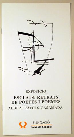 Seller image for ESCLATS: RETRATS DE POETES I POEMES. Exposici - Sabadell 1993 - Dibuixos for sale by Llibres del Mirall