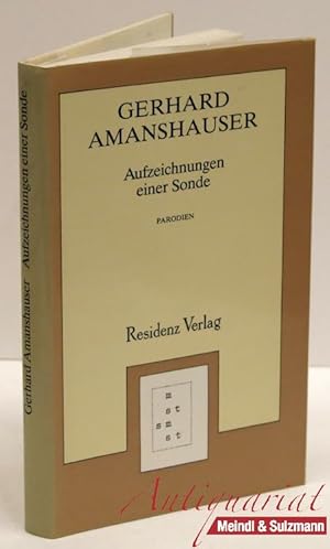 Bild des Verkufers fr Aufzeichnungen einer Sonde. Parodien. zum Verkauf von Antiquariat MEINDL & SULZMANN OG