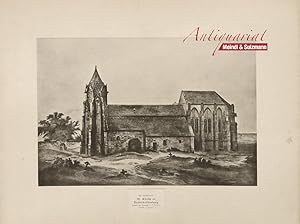 "Kirche zu Deutsch-Altenburg. Gemalt von C. Grefe". Aus Conrad Grefe: Alt-Oesterreich . dargestel...