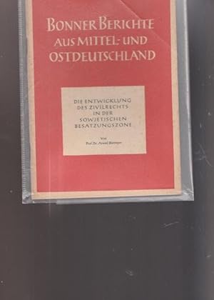 Bild des Verkufers fr Bonner Berichte aus Mittel- und Ostdeutschland. zum Verkauf von Ant. Abrechnungs- und Forstservice ISHGW