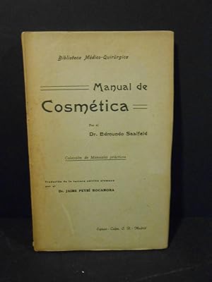 Imagen del vendedor de Manual de cosmtica. a la venta por Llibreria Antiquria Casals