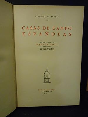 Imagen del vendedor de Casas de Campo espaolas. a la venta por Llibreria Antiquria Casals