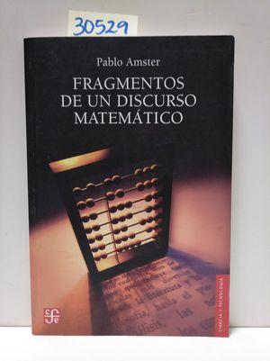 Bild des Verkufers fr FRAGMENTO DE UN DISCURSO MATEMTICO zum Verkauf von Librera Circus