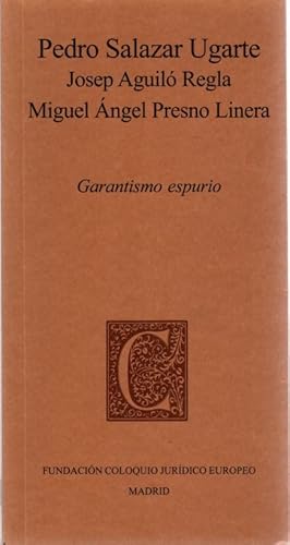 Imagen del vendedor de Garantismo espurio . a la venta por Librera Astarloa