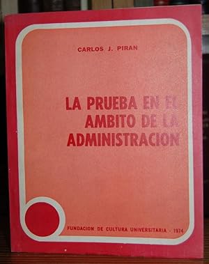 Immagine del venditore per LA PRUEBA EN EL AMBITO DE LA ADMINISTRACION venduto da Fbula Libros (Librera Jimnez-Bravo)