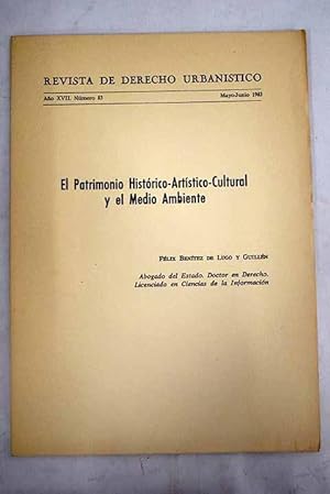 Imagen del vendedor de El patrimonio histrico-artstico-cultural y el medio ambiente a la venta por Alcan Libros