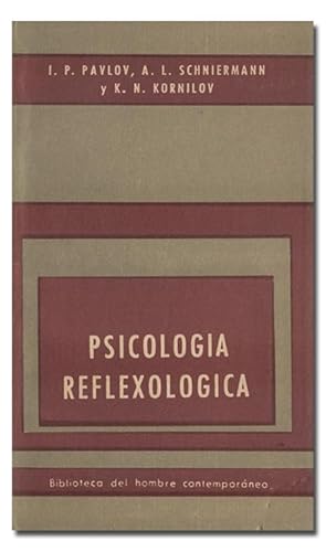 Image du vendeur pour Psicologa reflexolgica. mis en vente par Librera Berceo (Libros Antiguos)