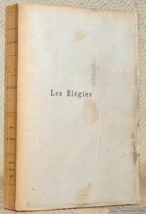 Bild des Verkufers fr Les lgies. Traduction en vers de M. de La Roche-Aymon. Dessins de Besnier. Gravures de Maulle. zum Verkauf von Bouquinerie du Varis