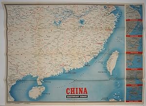 WWII Newsmap for the Armed Forces. China Southeast Coast